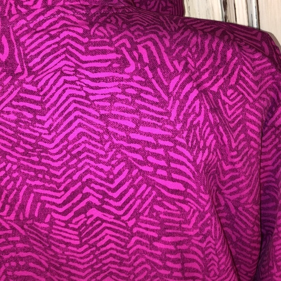 Hind Pink Chevron Graphic with Hot Lime Green Zip +  Rip Cords Athletic Jacket - Picture 11 of 15